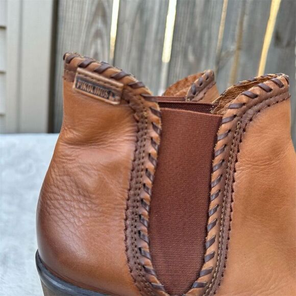 Pikolinos Women's Brown Leather Ankle Boots Chic Everyday Style Size 37 US 6-6.5 - Picture 12 of 12